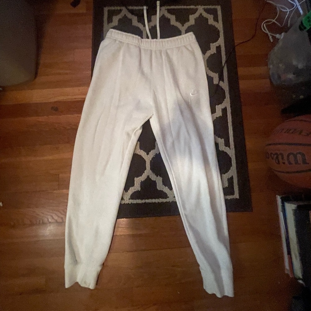 White Nike Sweatpants